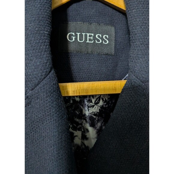 Guess Wool Blend Trench Coat Belted Military Inspired Women's Size S Small (A24) - Picture 2 of 5